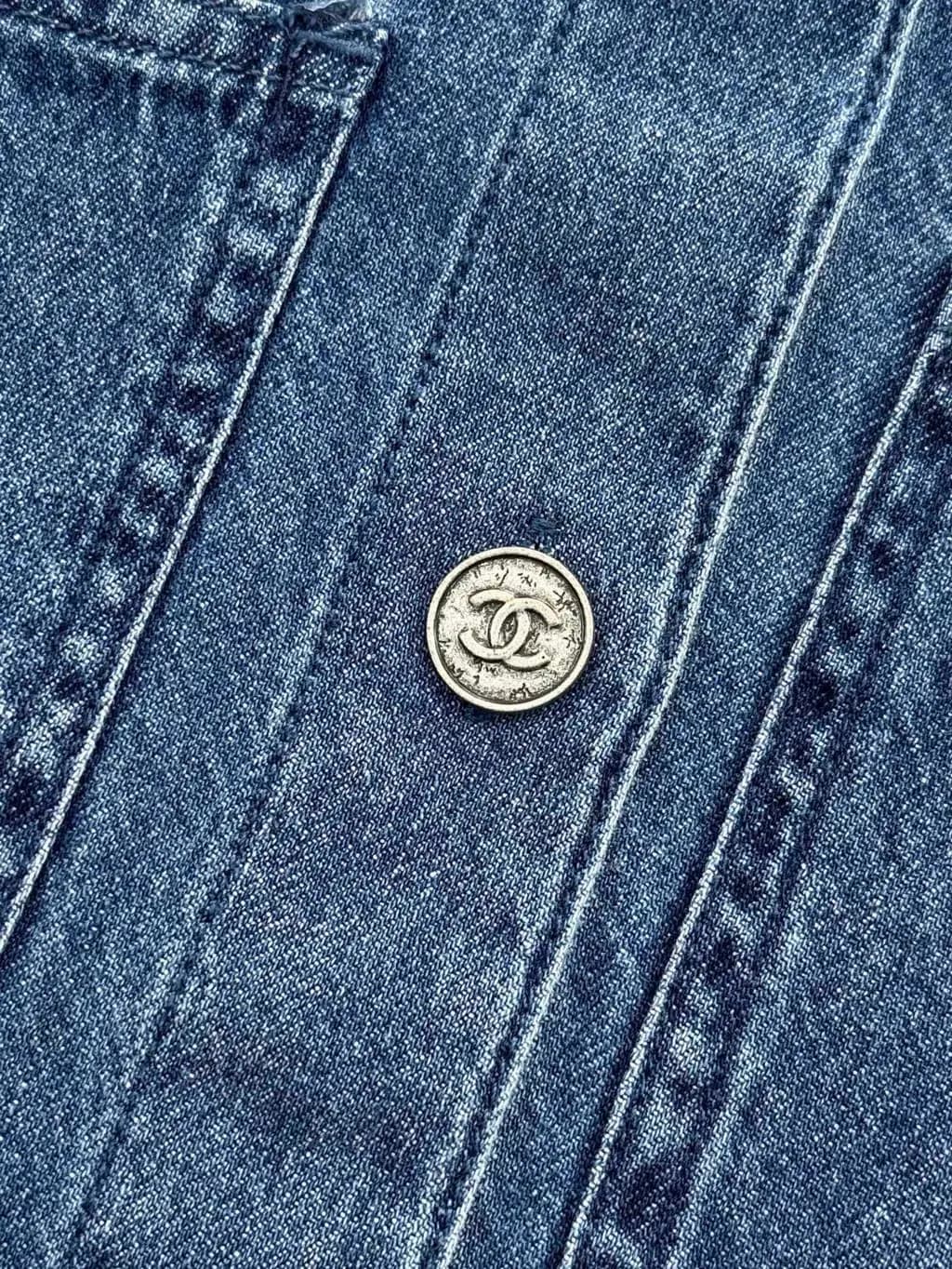 샤넬 CHANEL 데님 유틸리티 셔츠 상세 이미지