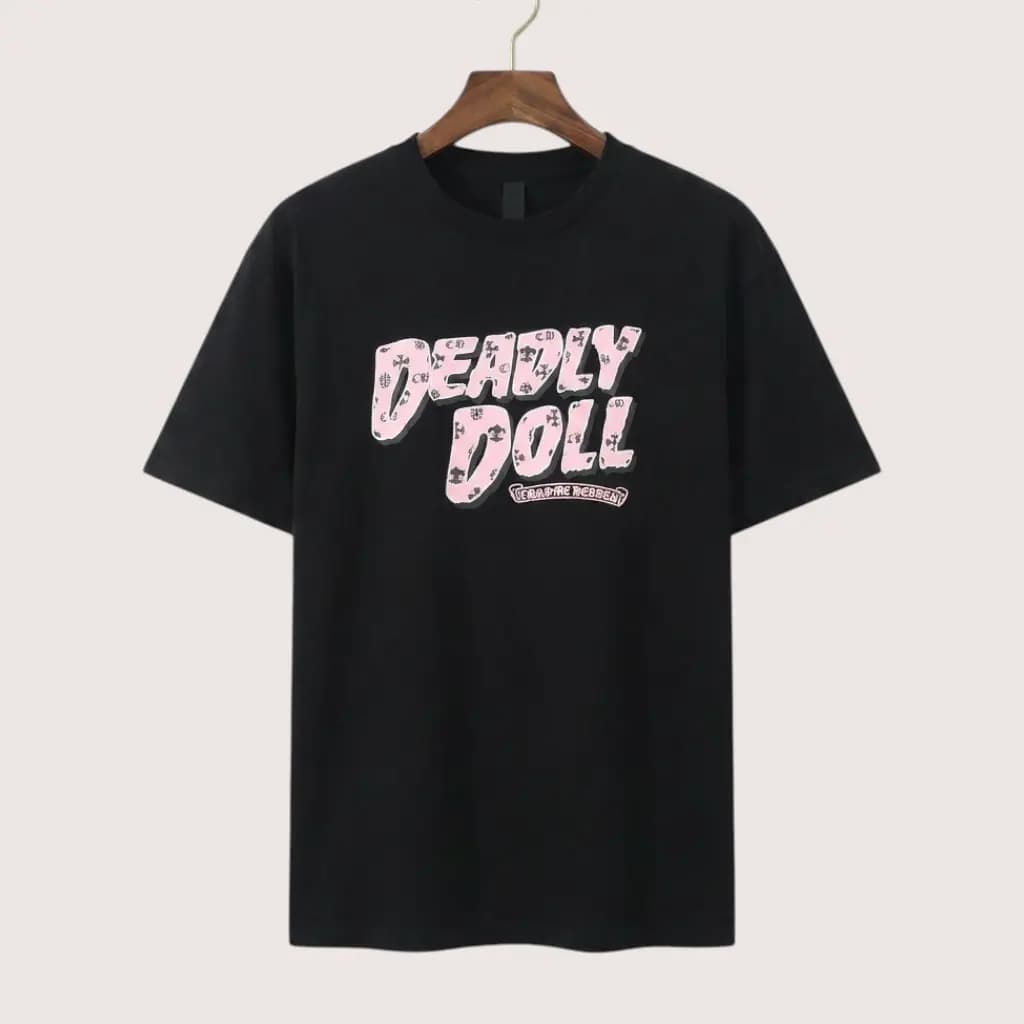 CHROME HEARTS DEADLY DOLL 오버사이즈 티셔츠
