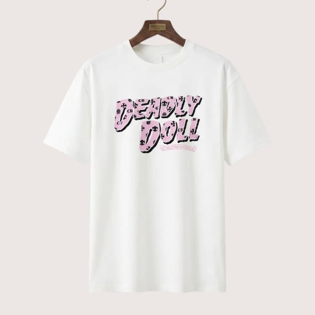 CHROME HEARTS DEADLY DOLL 오버사이즈 티셔츠