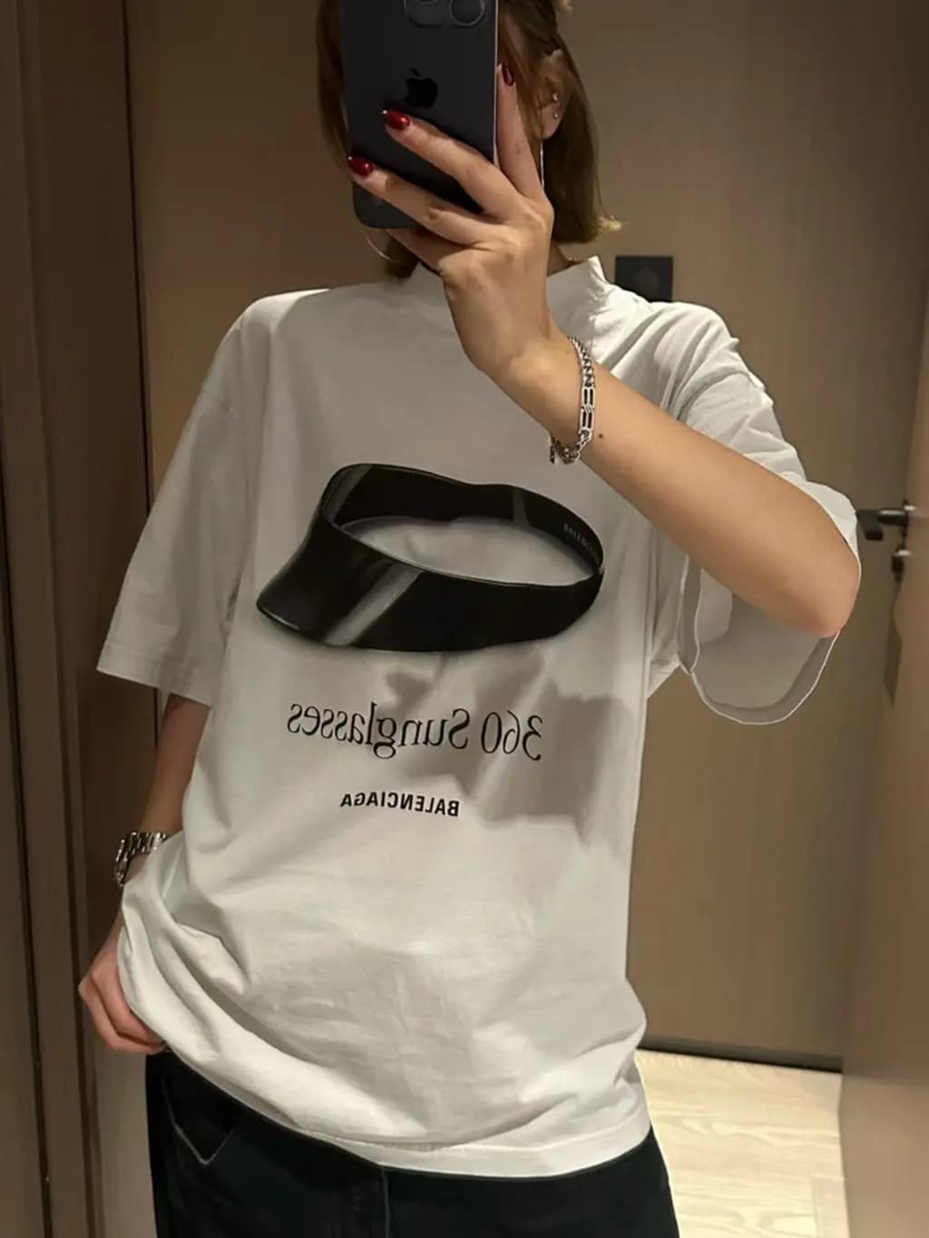 발렌시아가 BALENCIAGA 360 Sunglasses 오버사이즈 티셔츠 상세 이미지