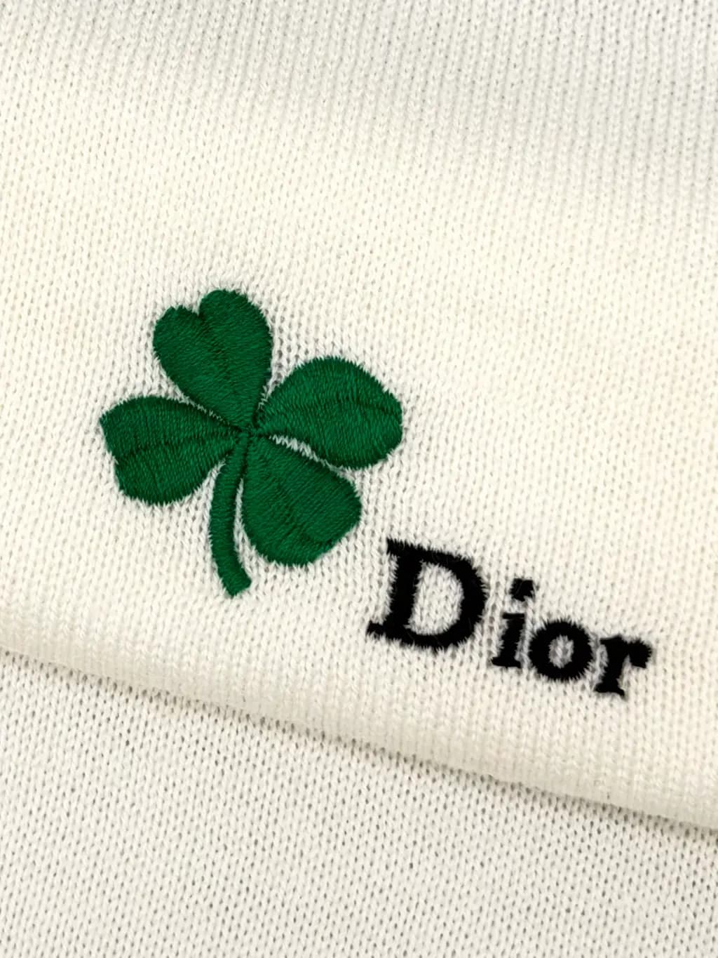 디올 DIOR 클로버 자수 니트 스웨터 상세 이미지