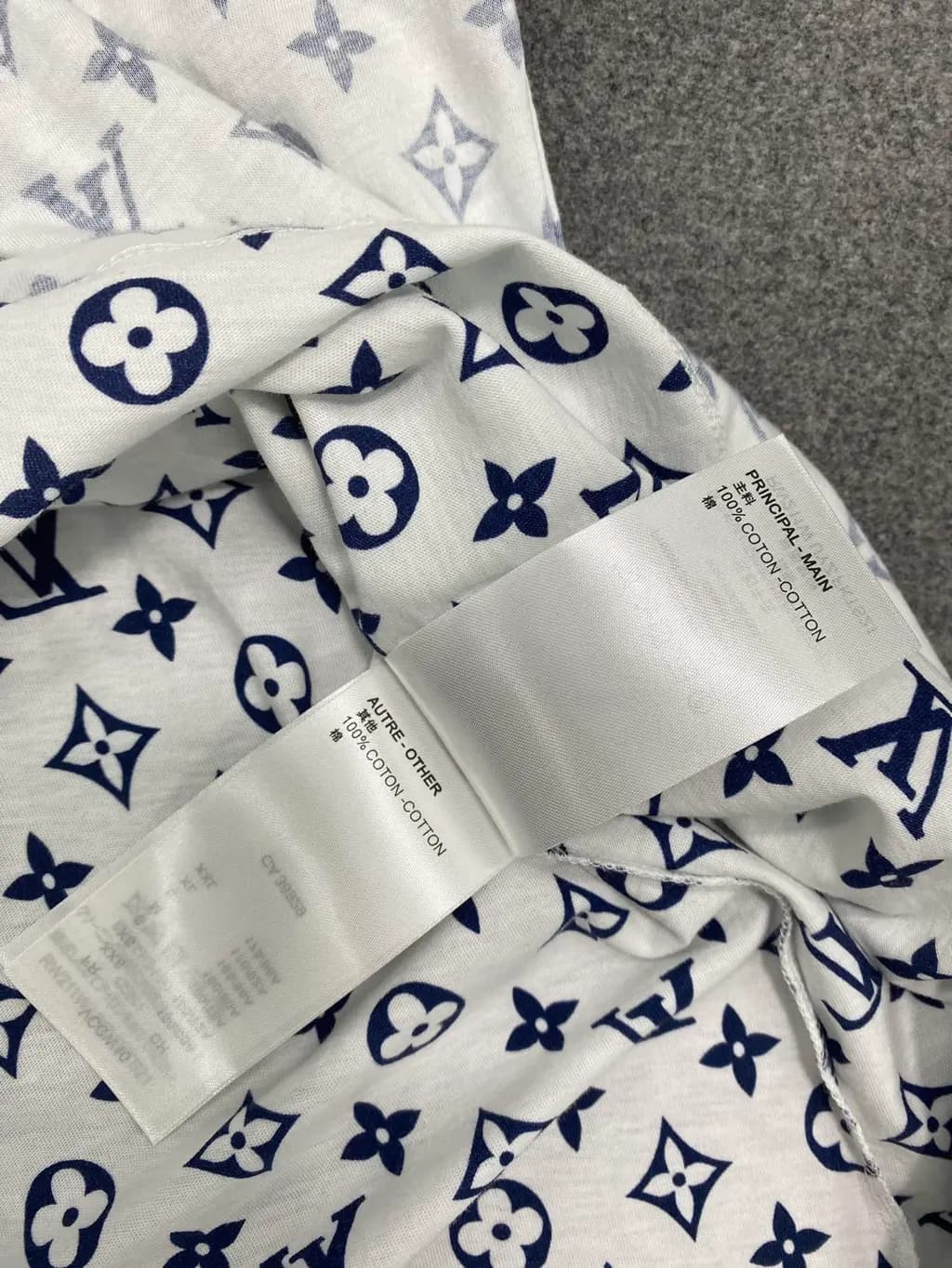 루이비통 LOUIS VUITTON 올오버 모노그램 체인 반팔 티셔츠 상세 이미지