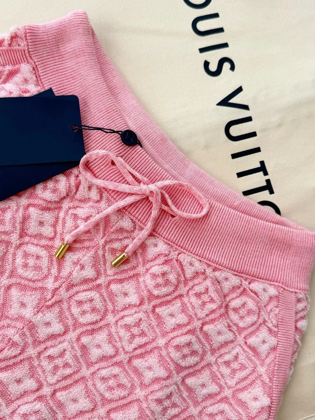 루이비통 LOUIS VUITTON 모노그램 자카드 니트 숏팬츠 상세 이미지