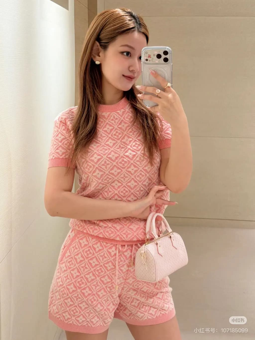 루이비통 LOUIS VUITTON 모노그램 자카드 니트 숏팬츠 상세 이미지