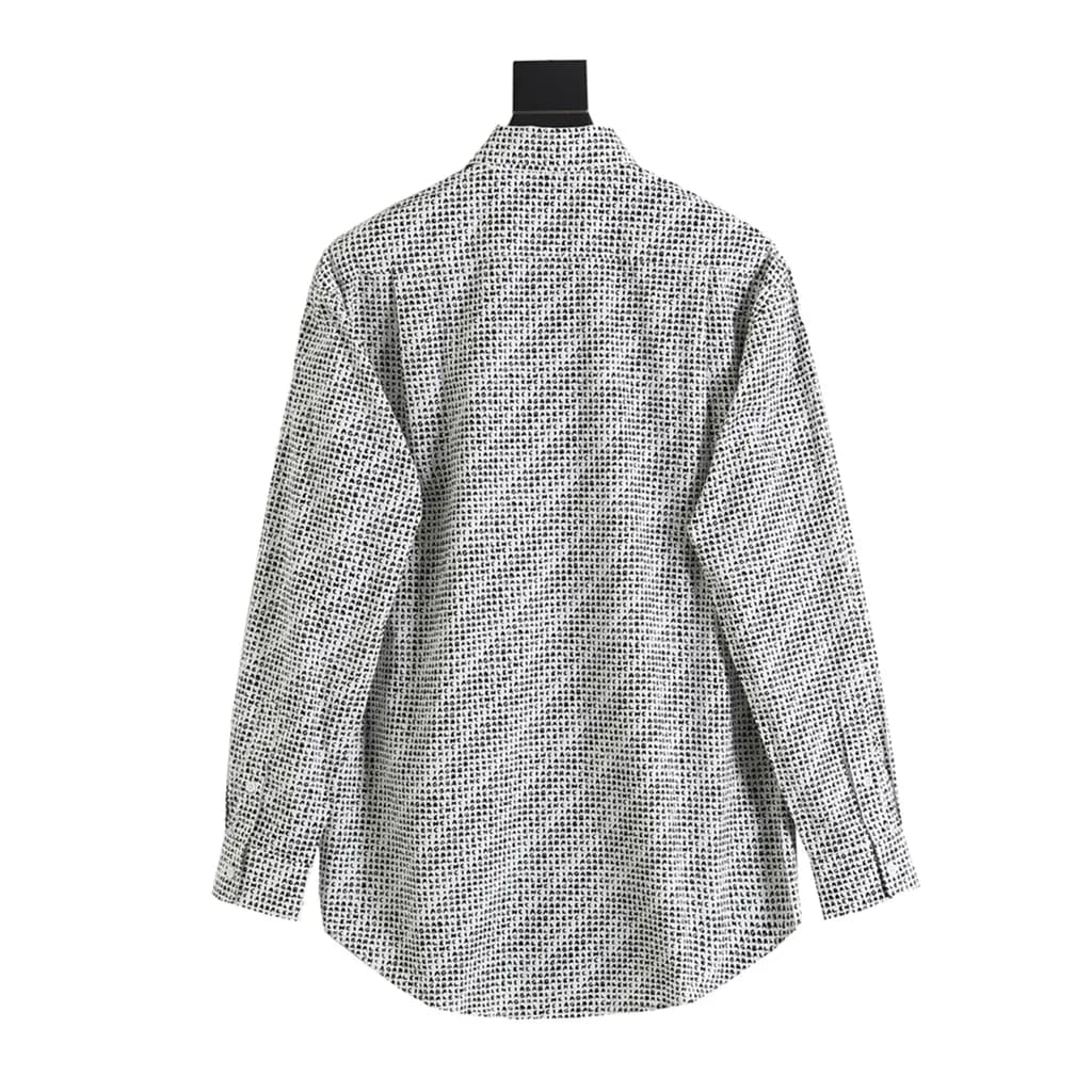 발렌시아가 BALENCIAGA 올오버 그래픽 오버사이즈 셔츠 상세 이미지