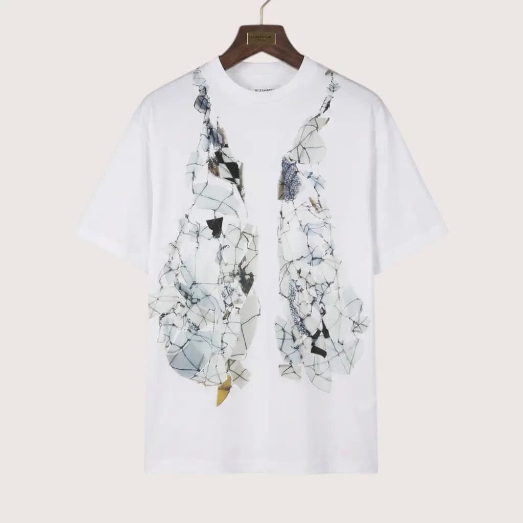 MAISON MARGIELA 디지털 프린트 아티스틱 티셔츠