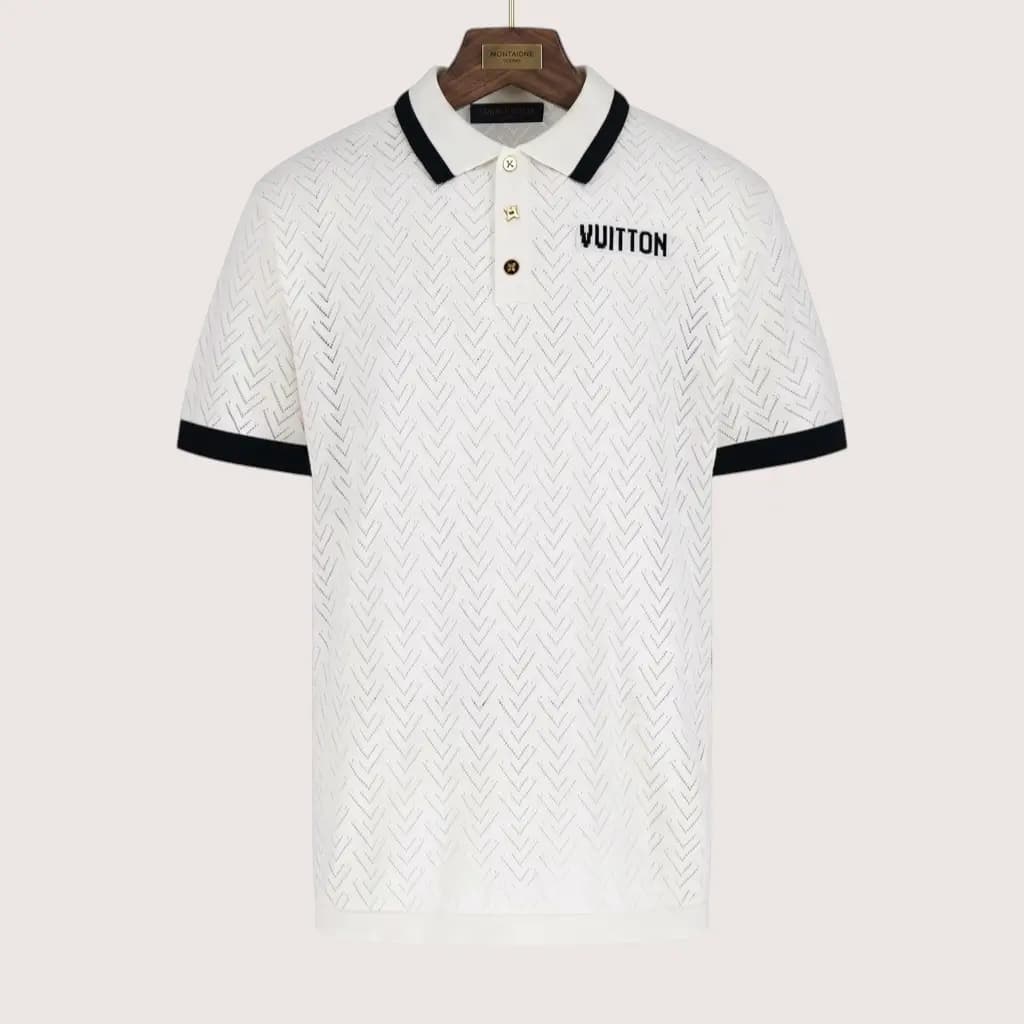 LOUIS VUITTON 메쉬 자카드 폴로 셔츠