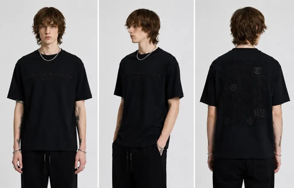 크롬하츠 CHROME HEARTS 올오버 자수 헤비웨이트 티셔츠 상세 이미지