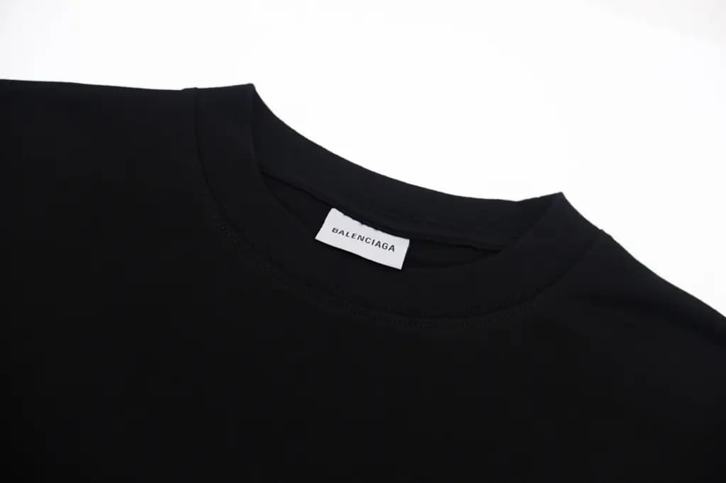 발렌시아가 BALENCIAGA 파리 레터 자수 핸드페인팅 그래피티 티셔츠 상세 이미지