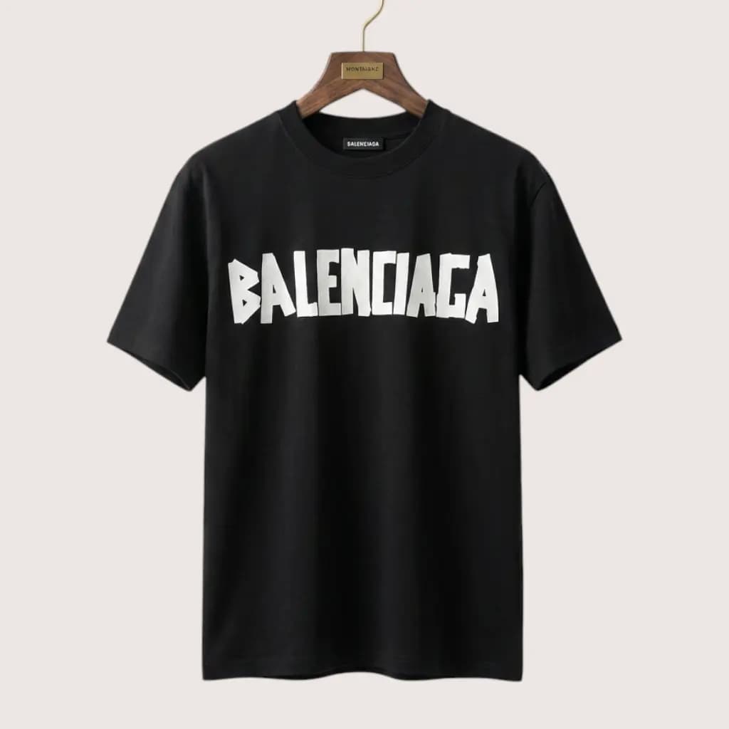 BALENCIAGA 헤비듀티 프린트 크루넥 반팔 티셔츠