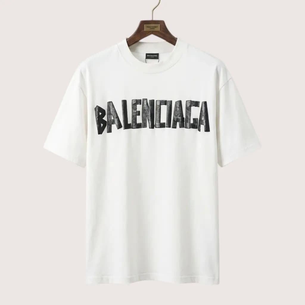 BALENCIAGA 헤비듀티 프린트 크루넥 반팔 티셔츠