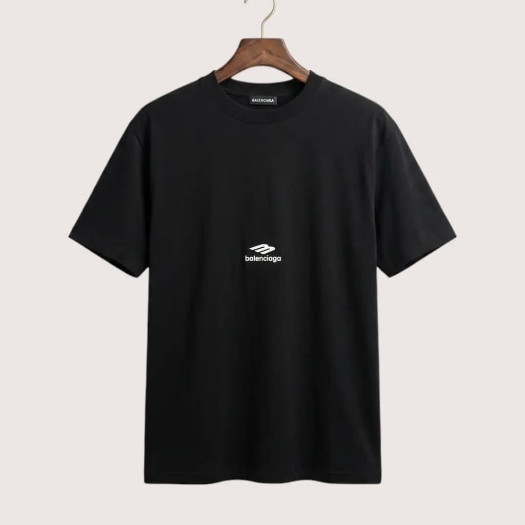 BALENCIAGA M 로고 오버핏 크루넥 반팔 티셔츠