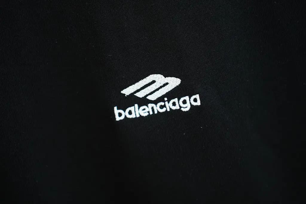 발렌시아가 BALENCIAGA M 로고 오버핏 크루넥 반팔 티셔츠 상세 이미지