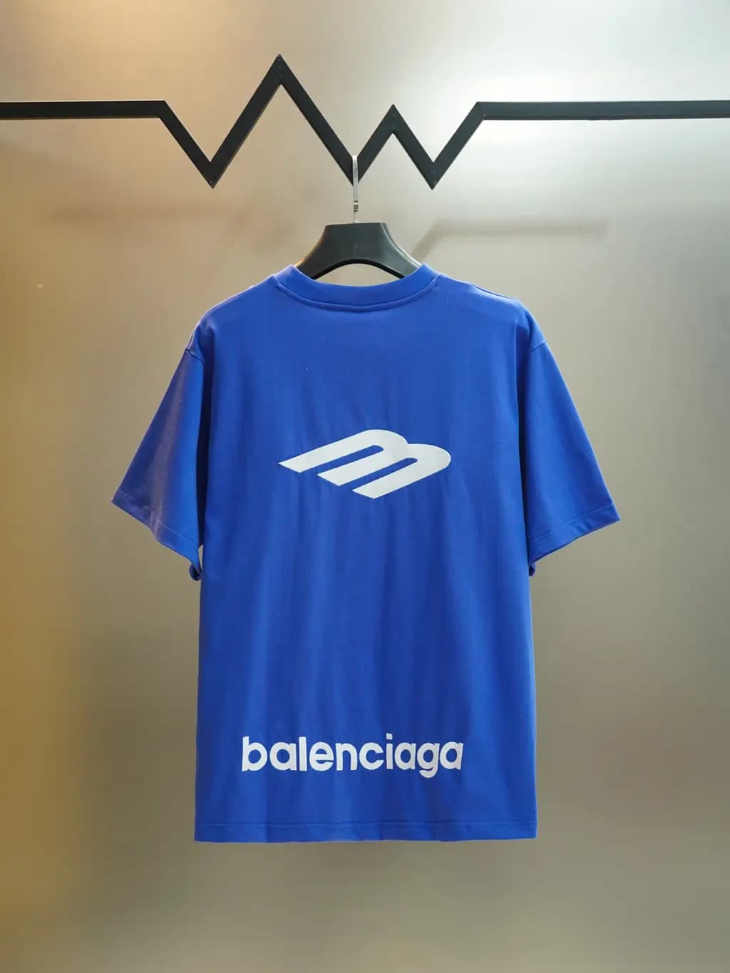 발렌시아가 BALENCIAGA M 로고 오버핏 크루넥 반팔 티셔츠 상세 이미지
