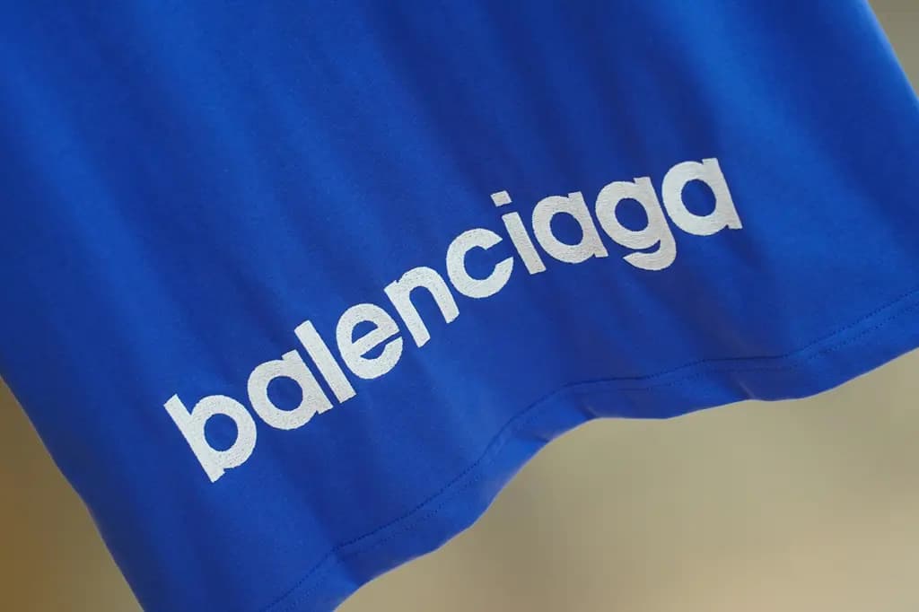 발렌시아가 BALENCIAGA M 로고 오버핏 크루넥 반팔 티셔츠 상세 이미지