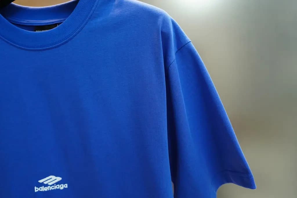 발렌시아가 BALENCIAGA M 로고 오버핏 크루넥 반팔 티셔츠 상세 이미지