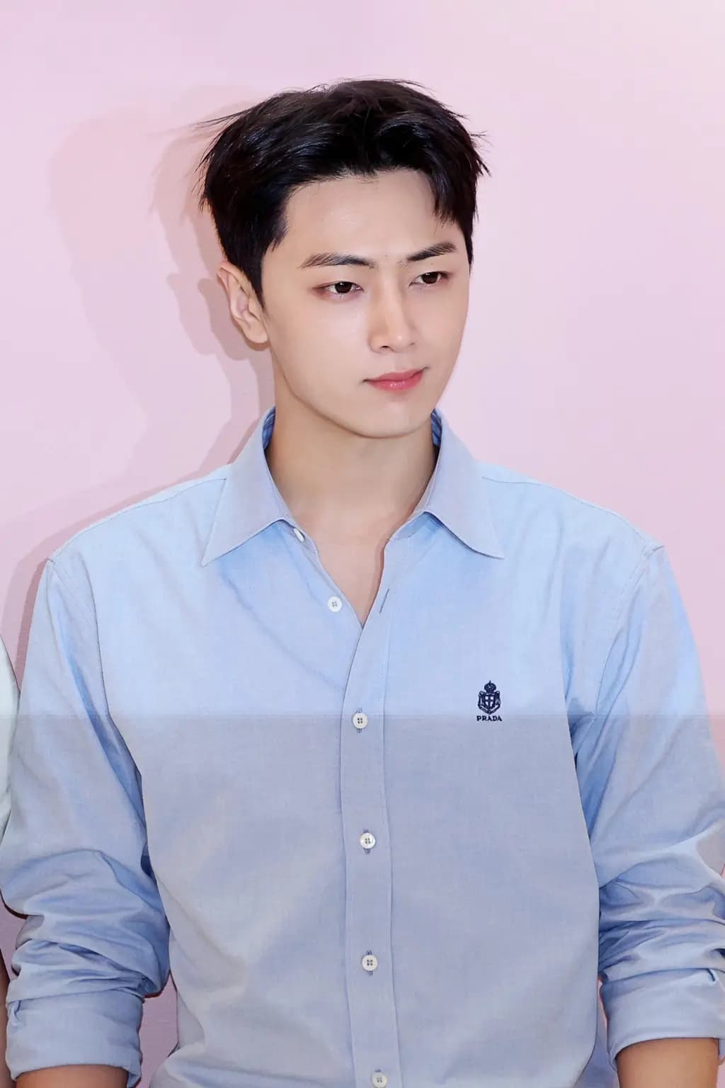 프라다 PRADA 실드 엠블럼 옥스퍼드 셔츠 상세 이미지