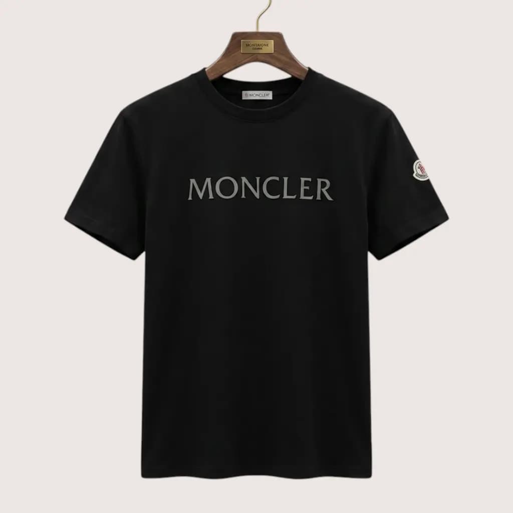 MONCLER 시그니처 로고 반팔 티셔츠