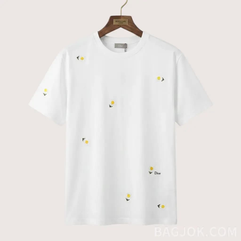 DIOR 마르그리트 데이지 자수 티셔츠_대표이미지