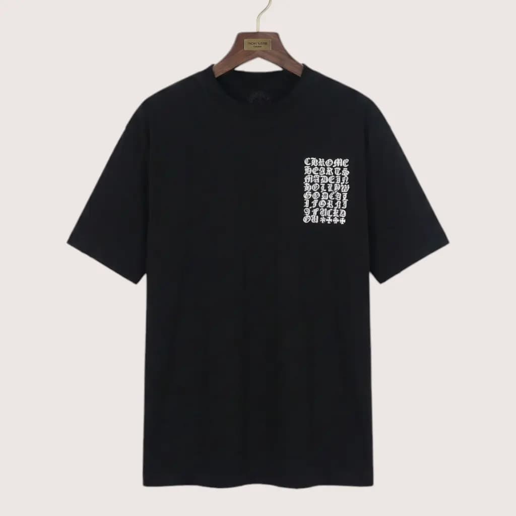 CHROME HEARTS 올오버 프린트 그래픽 반팔 티셔츠