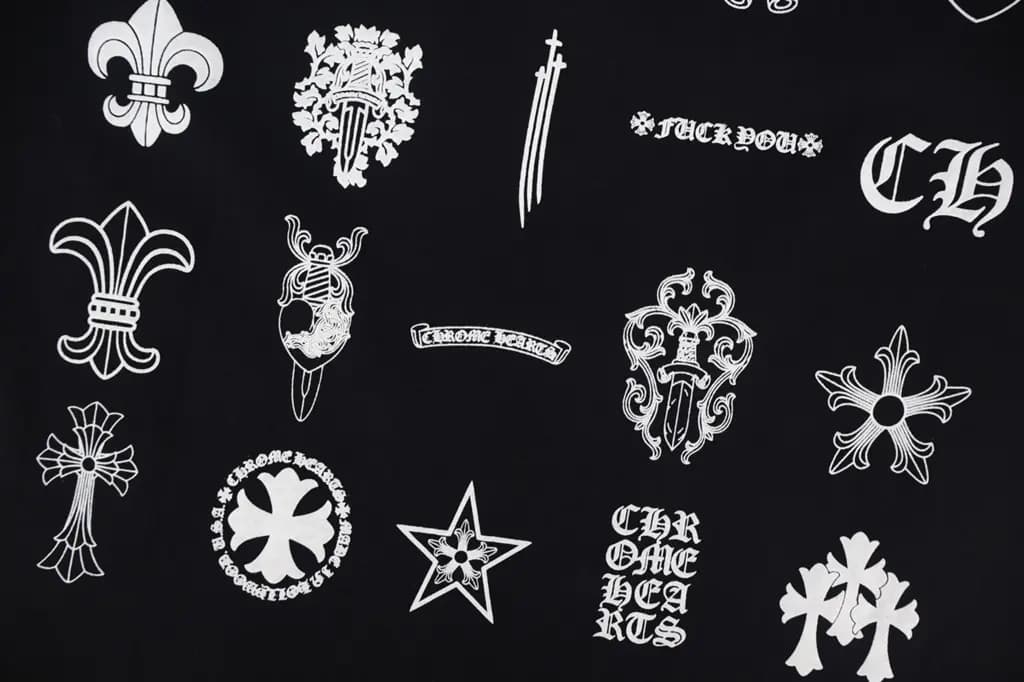 크롬하츠 CHROME HEARTS 올오버 프린트 그래픽 반팔 티셔츠 상세 이미지