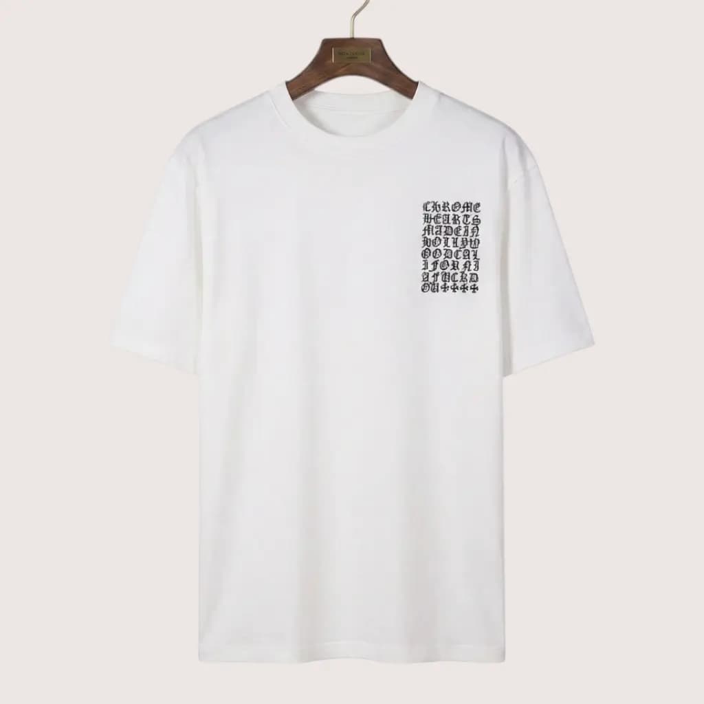 CHROME HEARTS 올오버 프린트 그래픽 반팔 티셔츠