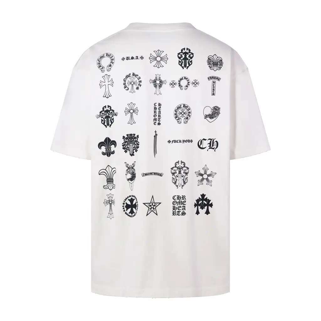 크롬하츠 CHROME HEARTS 올오버 프린트 그래픽 반팔 티셔츠 상세 이미지
