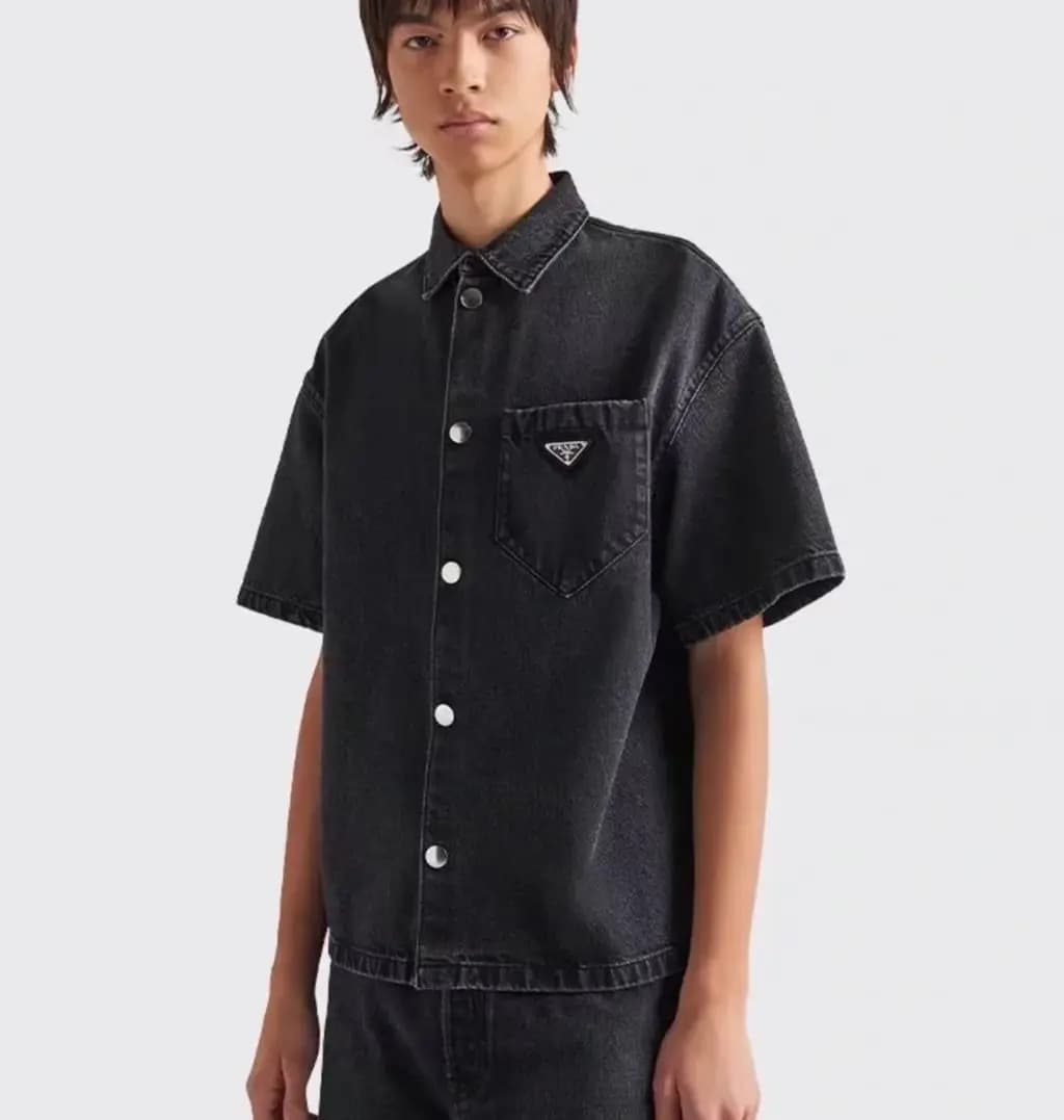 프라다 PRADA 데님 오버자켓 상세 이미지