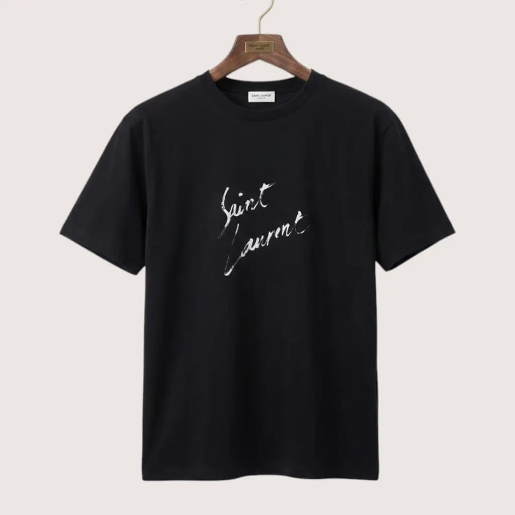 SAINT LAURENT 시그니처 그래픽 티셔츠