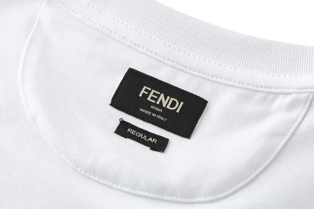 펜디 FENDI FF 체크 자수 오버 티셔츠 상세 이미지