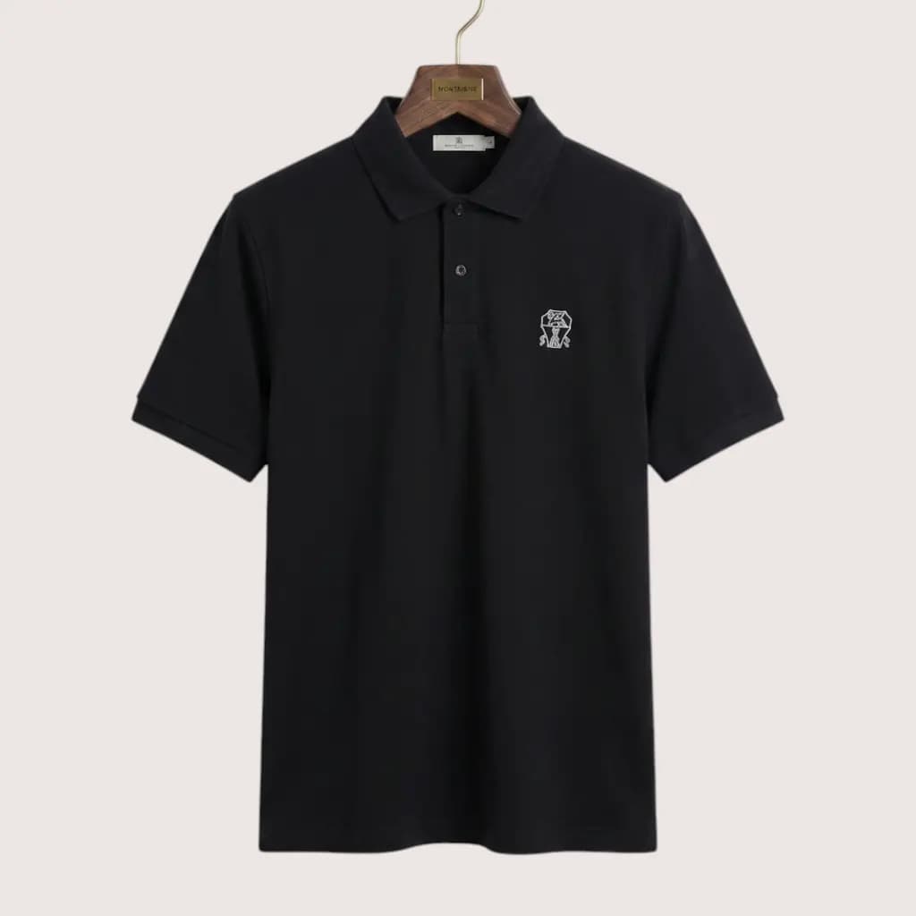 BRUNELLO CUCINELLI 머서라이즈드 폴로 셔츠