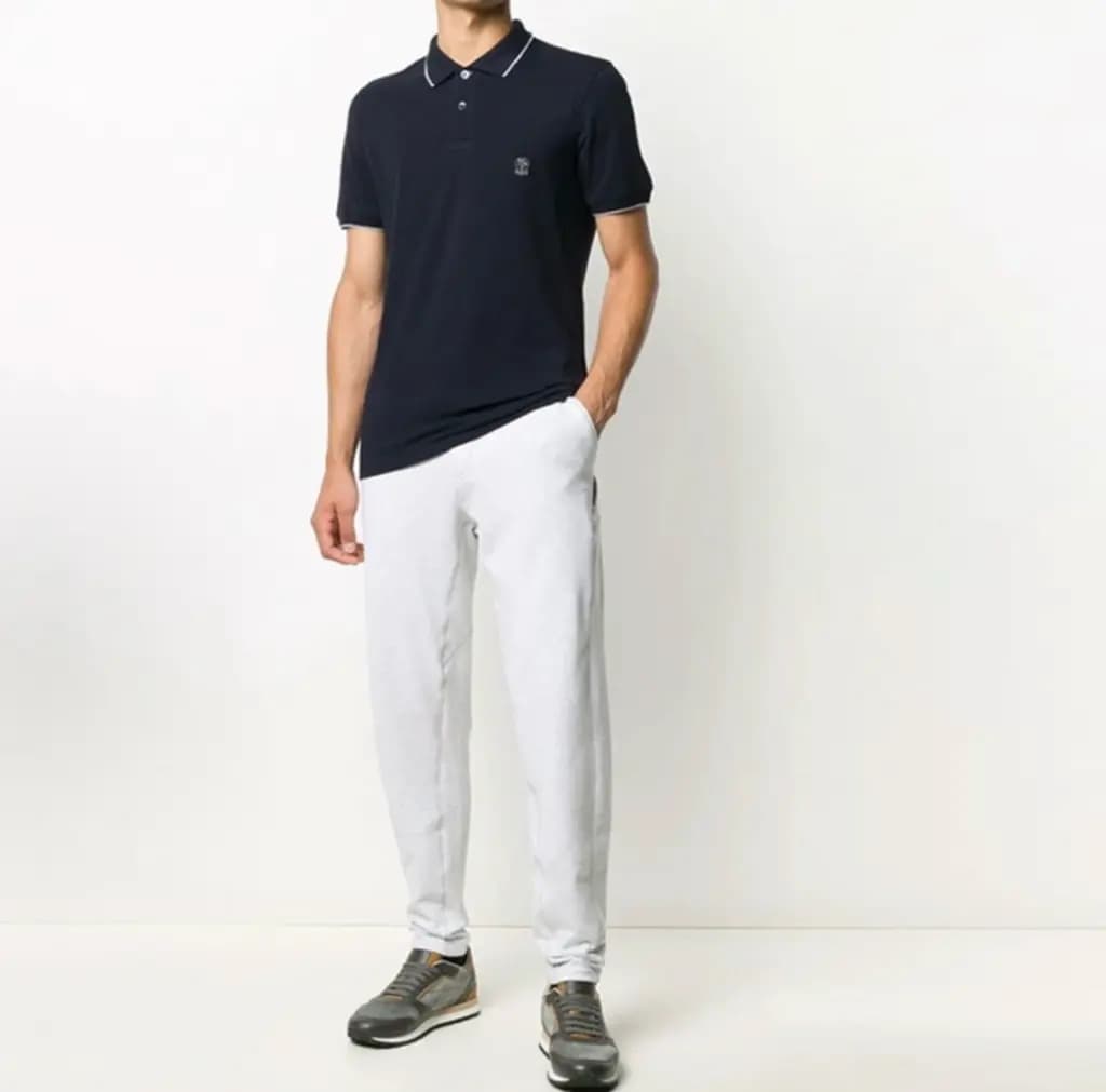 보스넬로쿠치넬리 BRUNELLO CUCINELLI 머서라이즈드 폴로 셔츠 상세 이미지