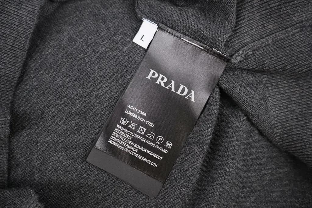 프라다 PRADA 나이트 클라우드 캐시미어 반팔 니트 상세 이미지