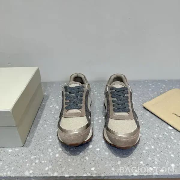 보스넬로쿠치넬리 보스넬로 쿠치넬리 크로스 패널 스니커즈 상세 이미지