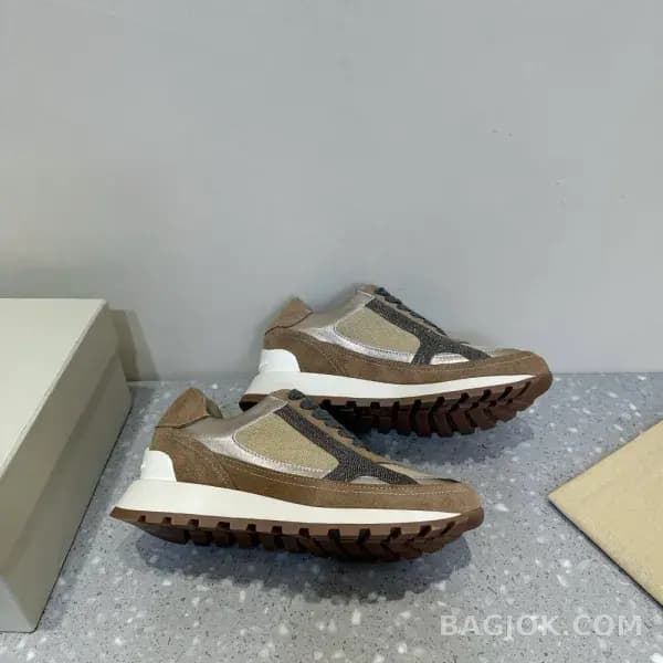 보스넬로쿠치넬리 보스넬로 쿠치넬리 크로스 패널 스니커즈 상세 이미지