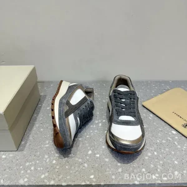 보스넬로쿠치넬리 보스넬로 쿠치넬리 크로스 패널 스니커즈 상세 이미지