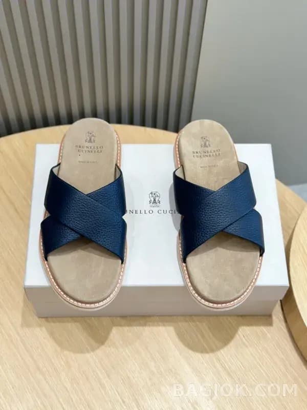 보스넬로쿠치넬리 보스넬로 쿠치넬리 크로스 스트랩 슬리퍼 상세 이미지