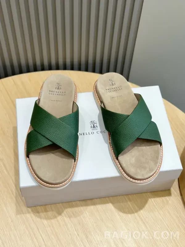 보스넬로쿠치넬리 보스넬로 쿠치넬리 크로스 스트랩 슬리퍼 상세 이미지