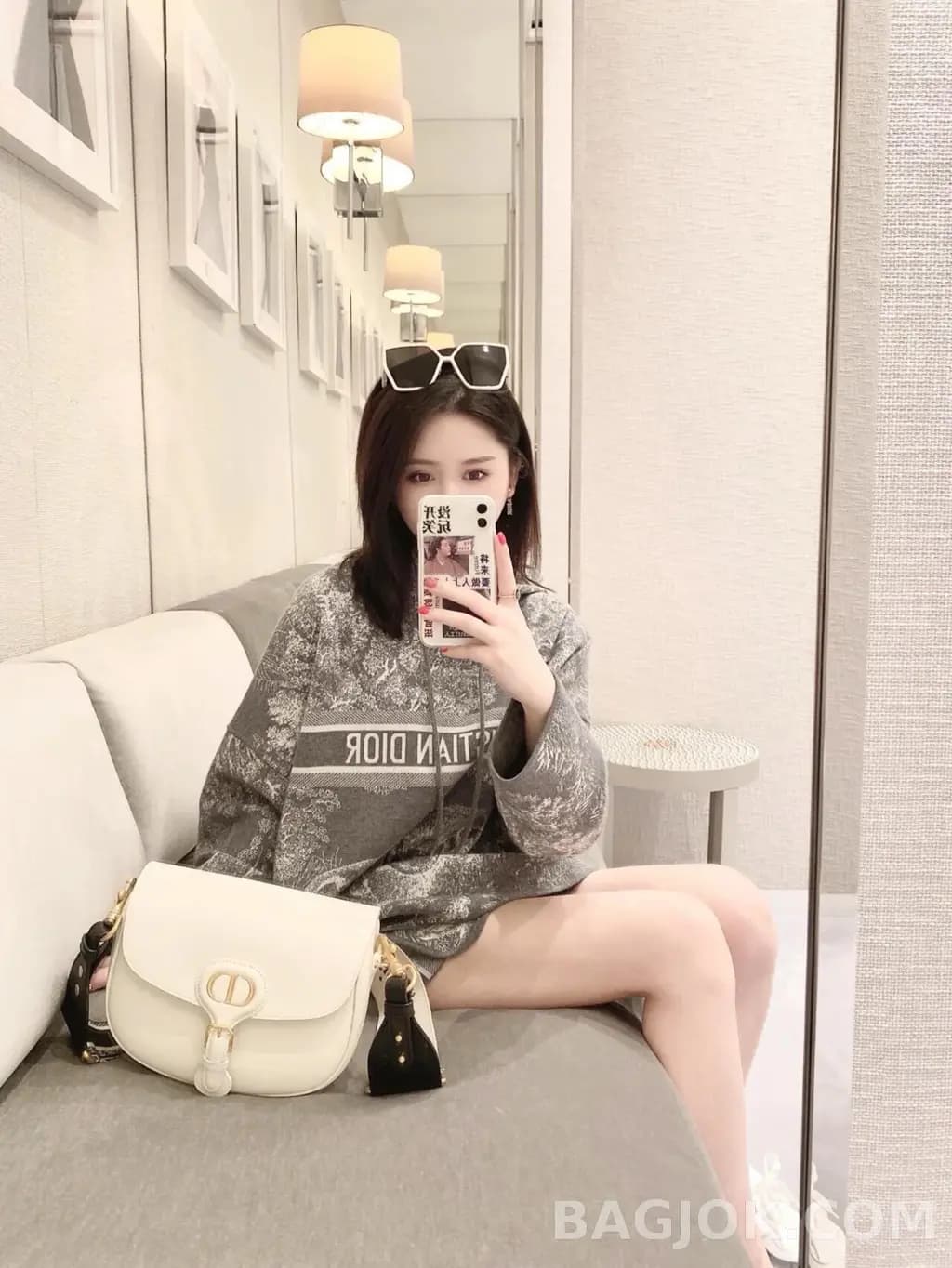 디올 디올 바비백 레더 미디움 상세 이미지