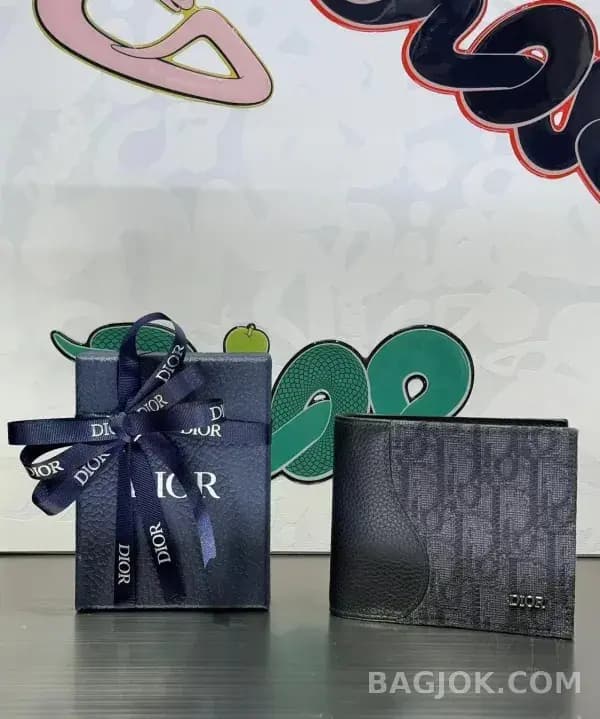 디올 디올 새들 반지갑 상세 이미지