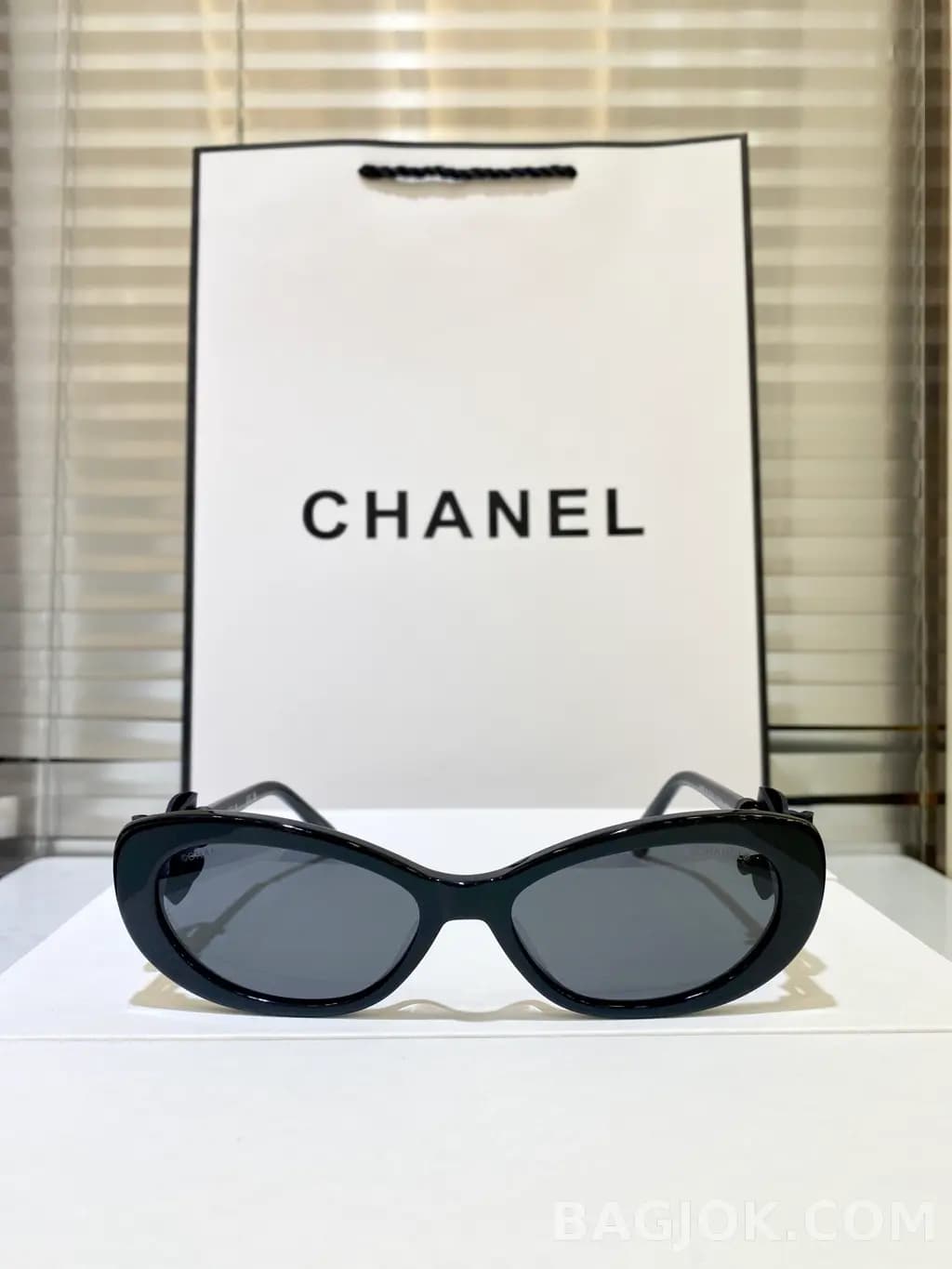 샤넬 CHANEL 25B Cat-Eye Ribbon Sunglasses 상세 이미지