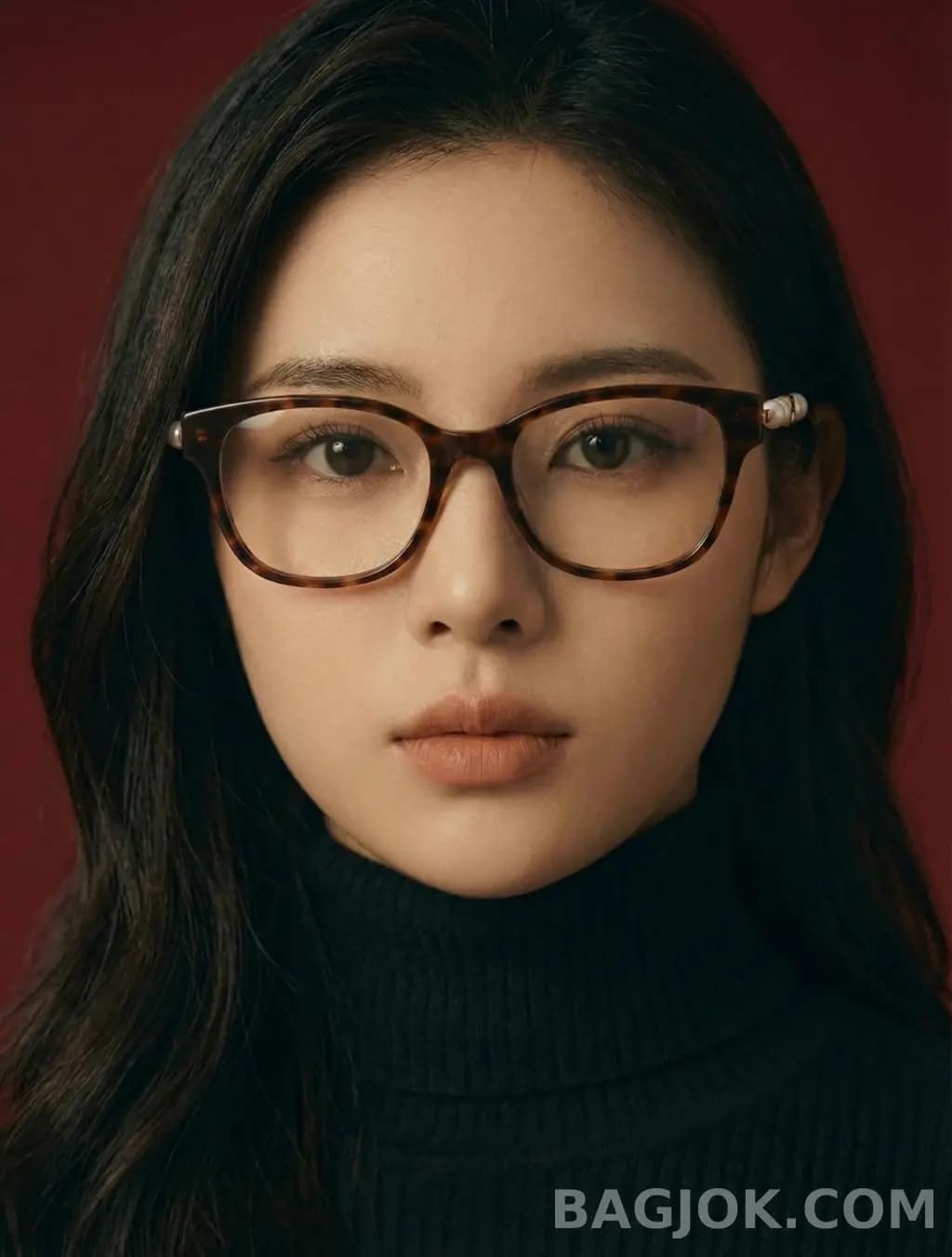 구찌 GUCCI Pearl Interlocking GG Square Cat-Eye 안경 상세 이미지