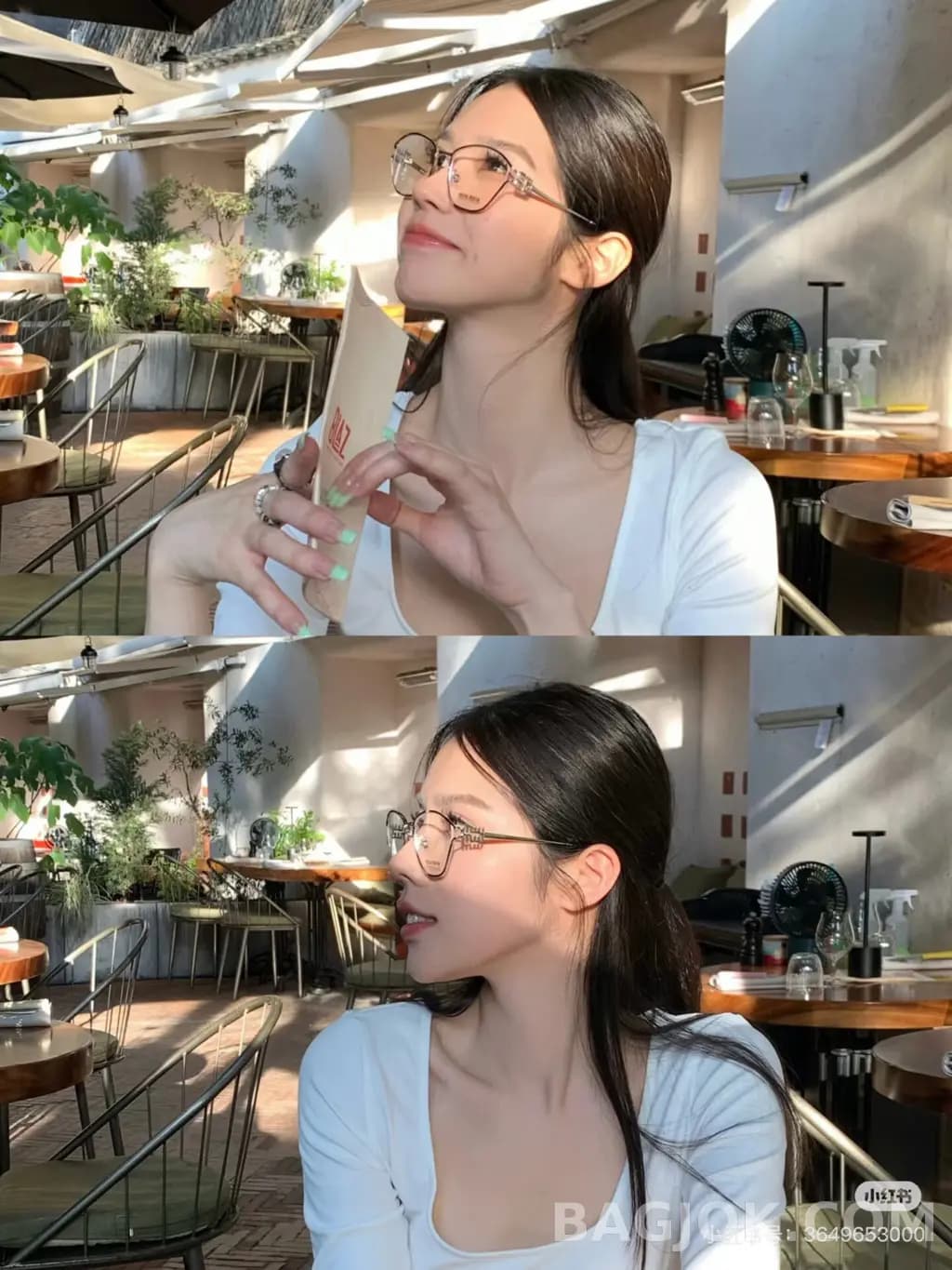 미우미우 MIU MIU Irregular Geometric Cutout 안경 상세 이미지