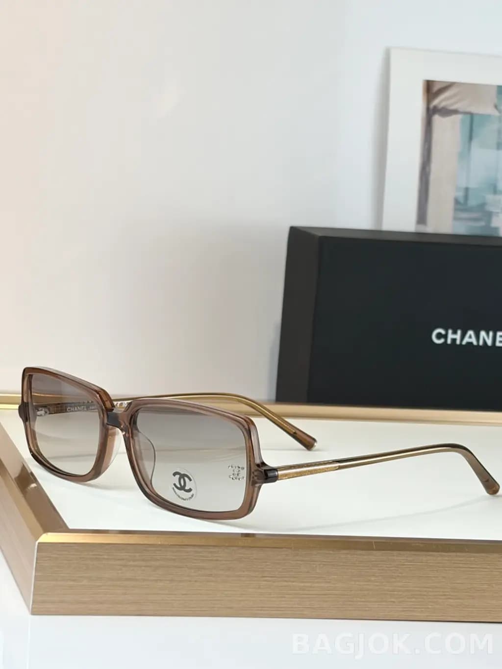 샤넬 CHANEL Square Acetate Sunglasses 상세 이미지