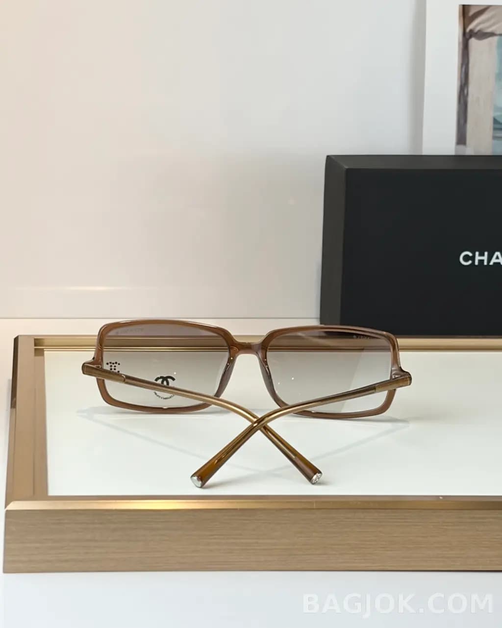 샤넬 CHANEL Square Acetate Sunglasses 상세 이미지