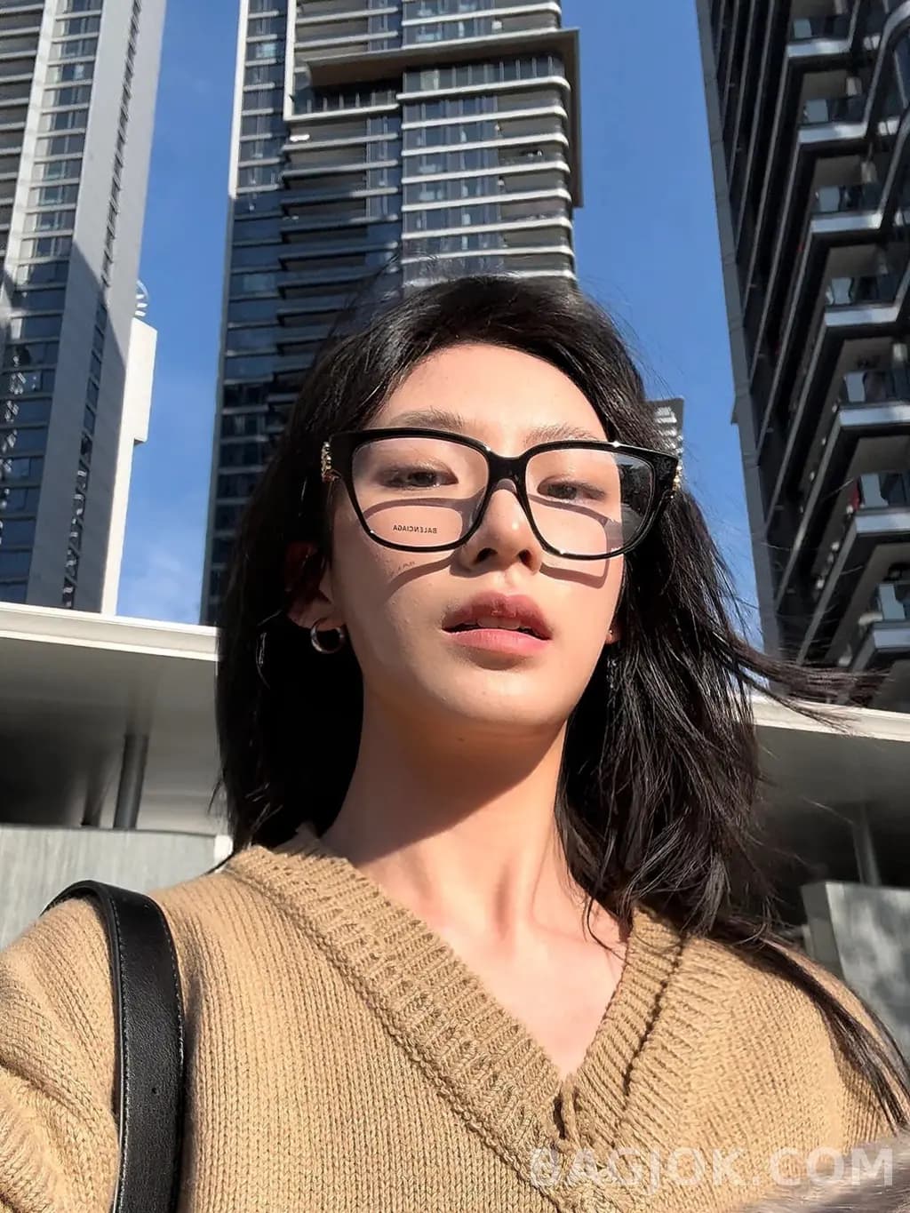 발렌시아가 BALENCIAGA Square BB Logo 안경 상세 이미지