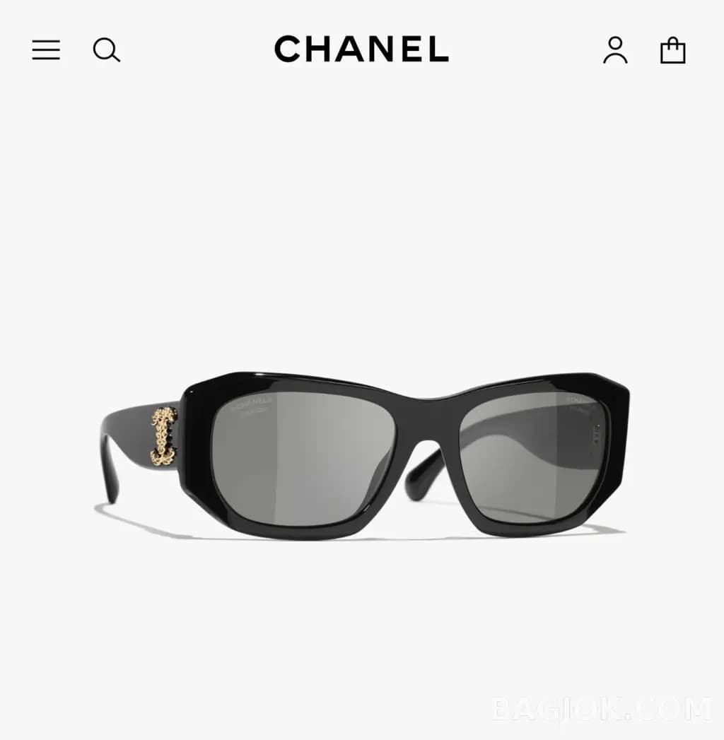 샤넬 CHANEL CH5554 Rectangular Sunglasses 상세 이미지