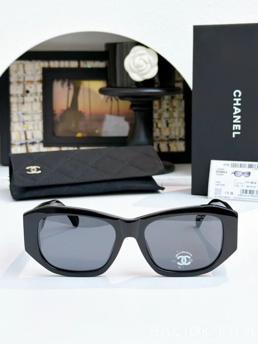 샤넬 CHANEL CH5554 Rectangular Sunglasses 상세 이미지