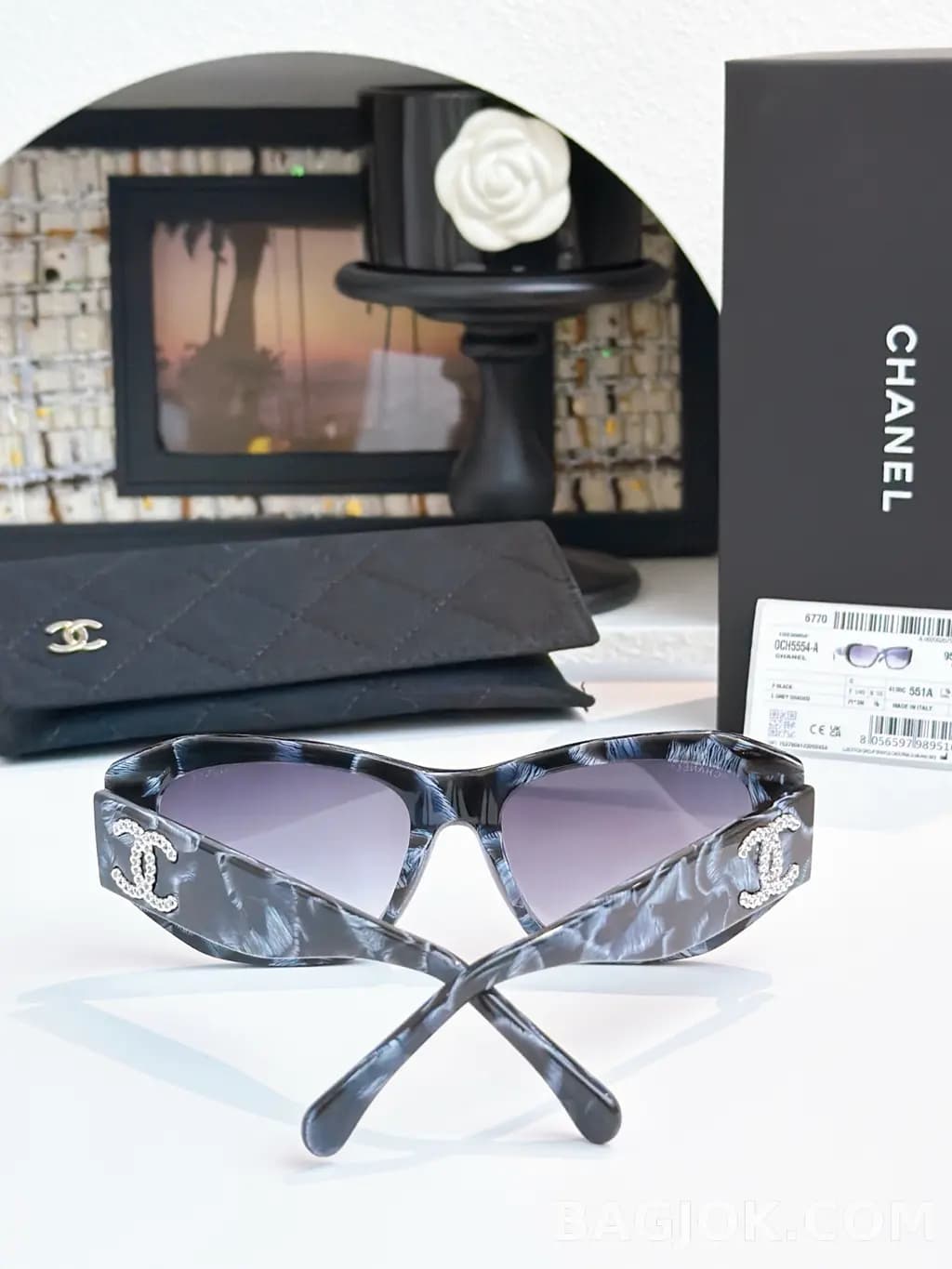 샤넬 CHANEL CH5554 Rectangular Sunglasses 상세 이미지