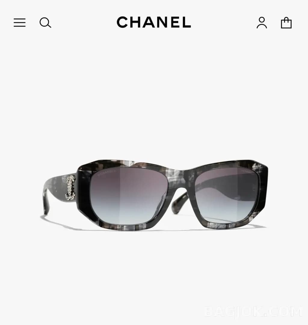 샤넬 CHANEL CH5554 Rectangular Sunglasses 상세 이미지